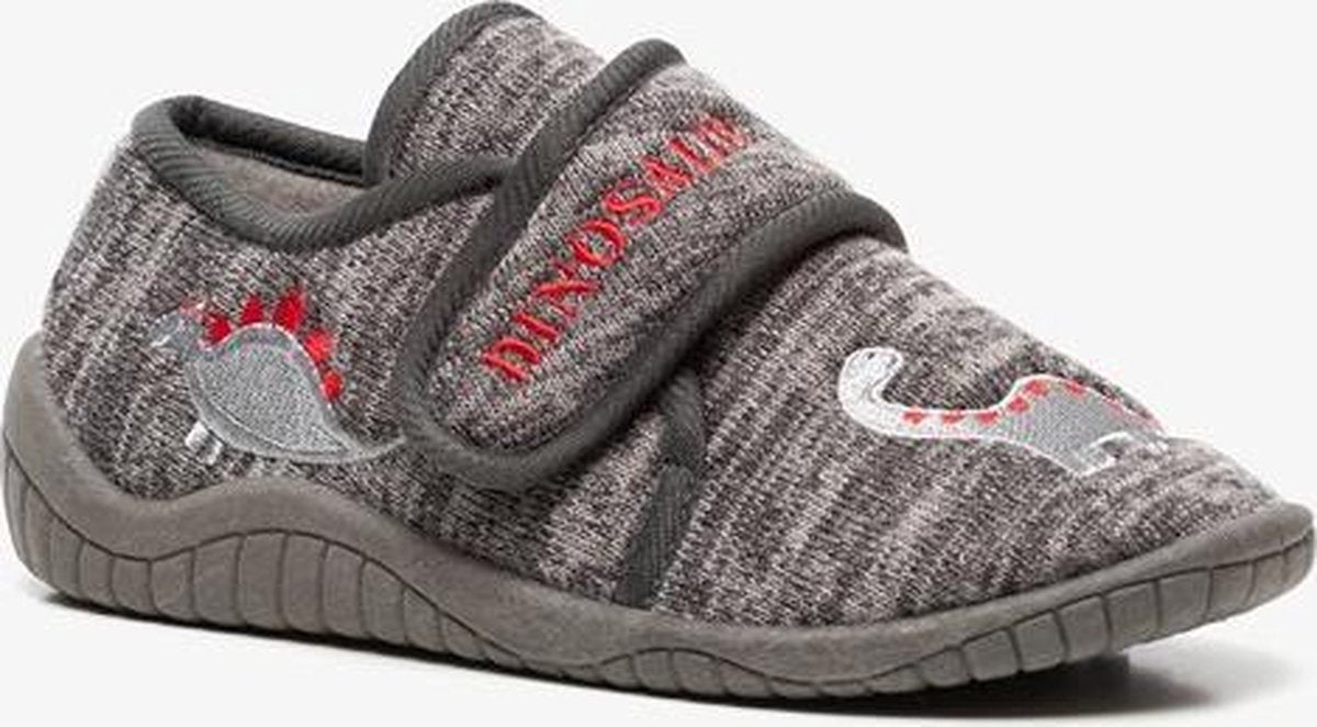 Thu!s kinder pantoffels dino - Grijs - Maat 26