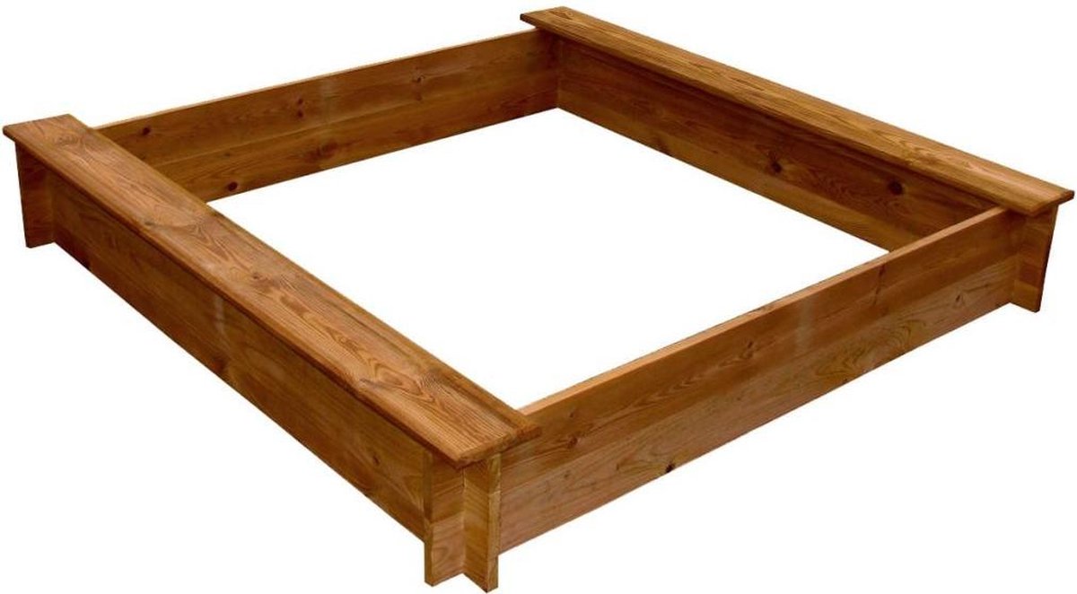 Zandbak - Grenenhout - Bruin - 120x120x20 cm (L x B x H)