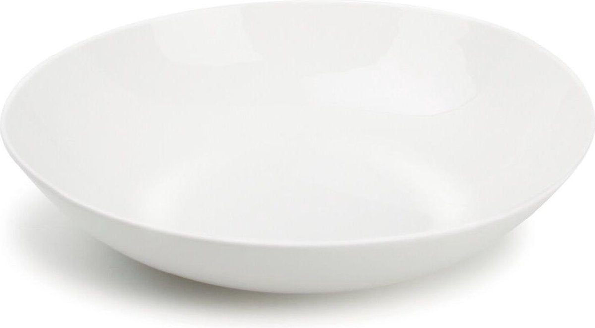 Chic PERLA diep bord 25 cm wit (set/4)