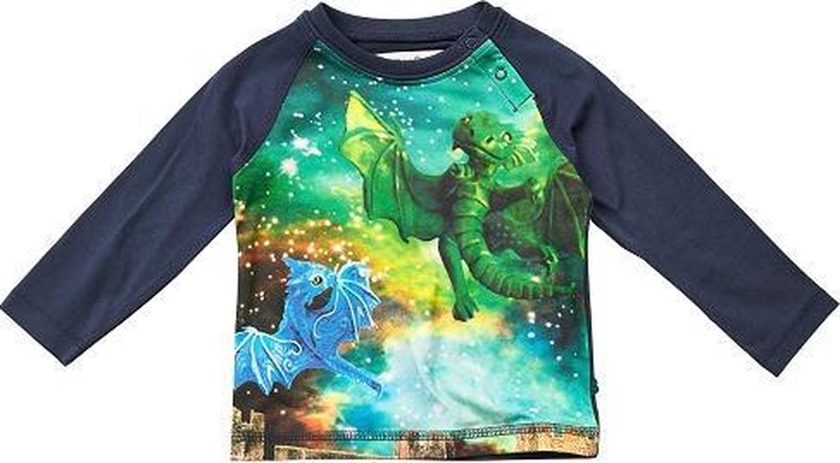 Minymo - jongens shirt - total eclipse - blauw - Maat 86