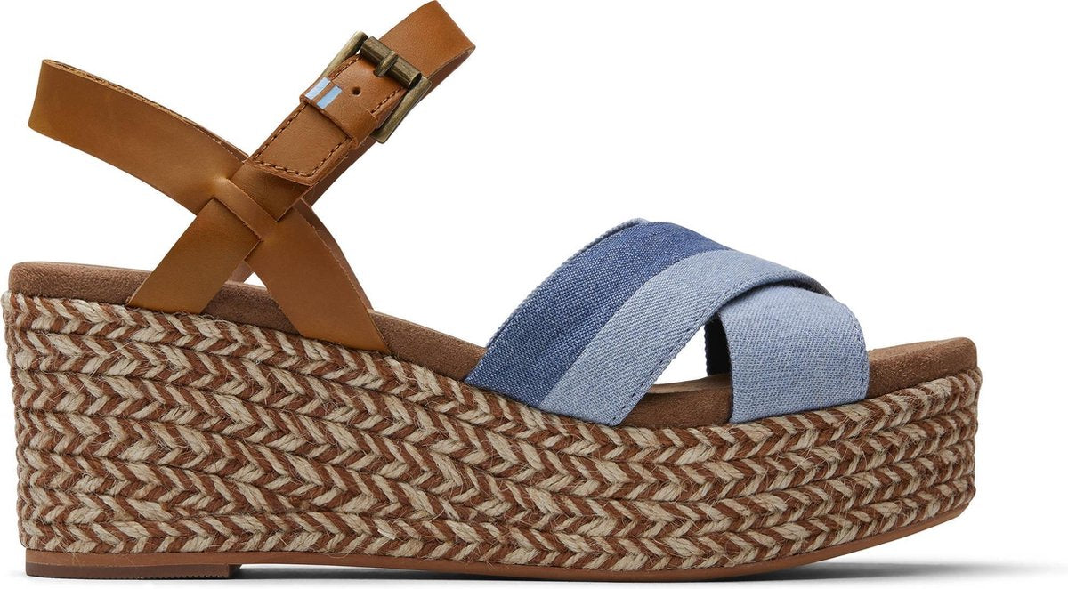 Toms Willow Dames Wedge - Navy - Maat 38
