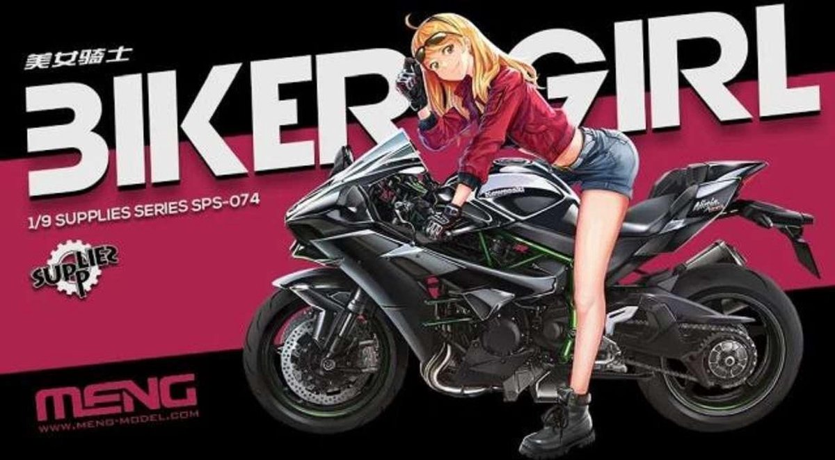 Meng - 1/9 Biker-girl - MESPS-074