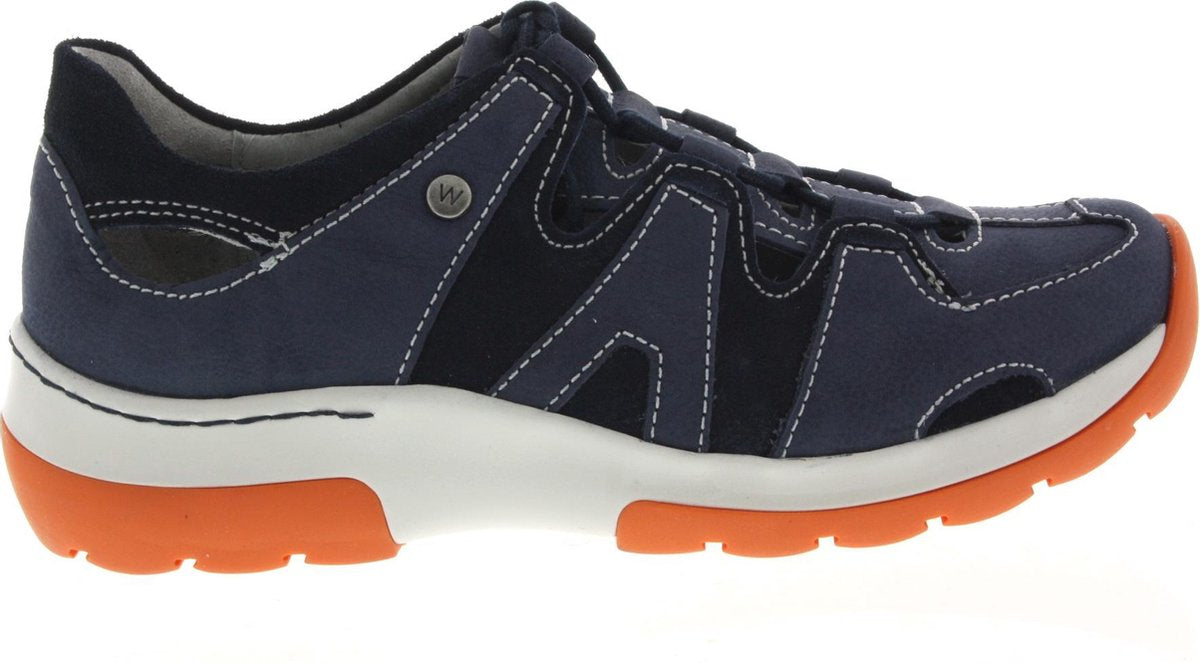 Dames Veterschoenen Wolky Nortec Antique Jeansblauw - Maat 40