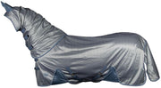 Harry's Horse Vliegendeken mesh Reflective met losse hals 185cm staalblauw