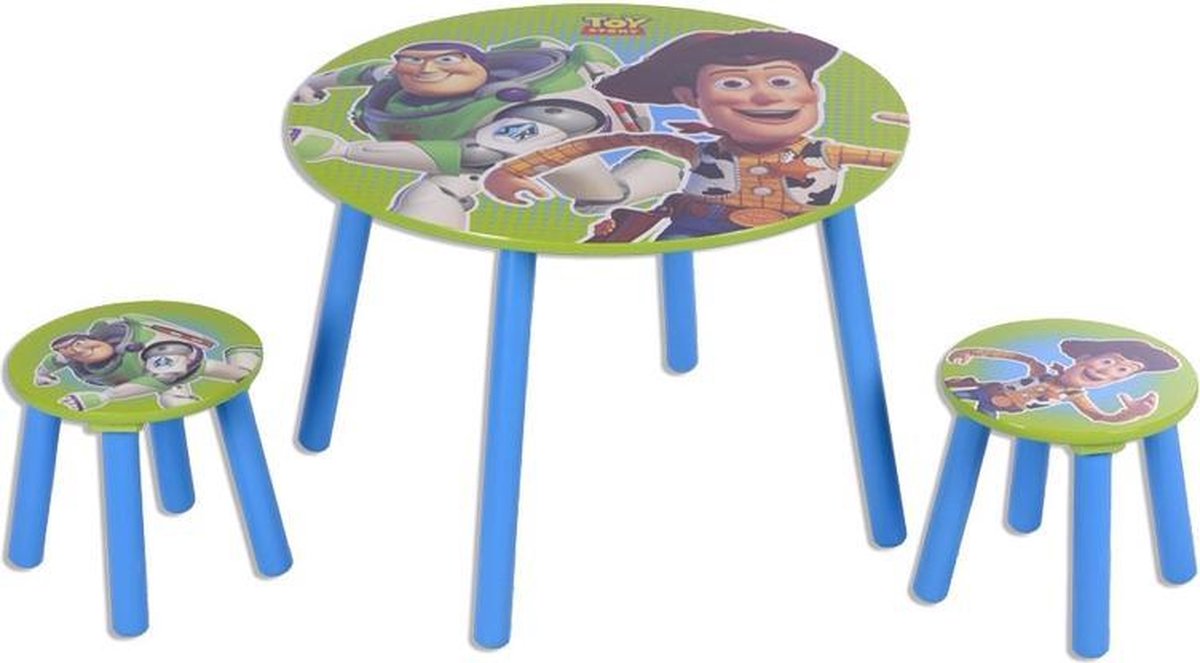 Kindertafel met 2 krukjes Toy Story