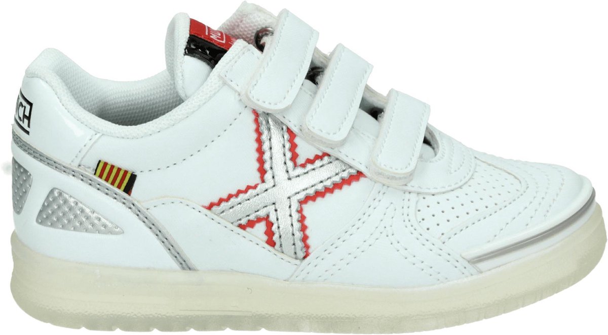 Munich G-3 Velcro Jongens Sneakers - Wit - Maat 36