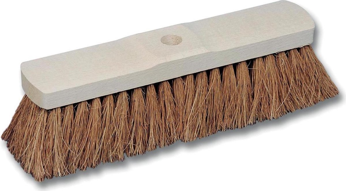 11x Kokosborstel in ongelakt hout van 32cm