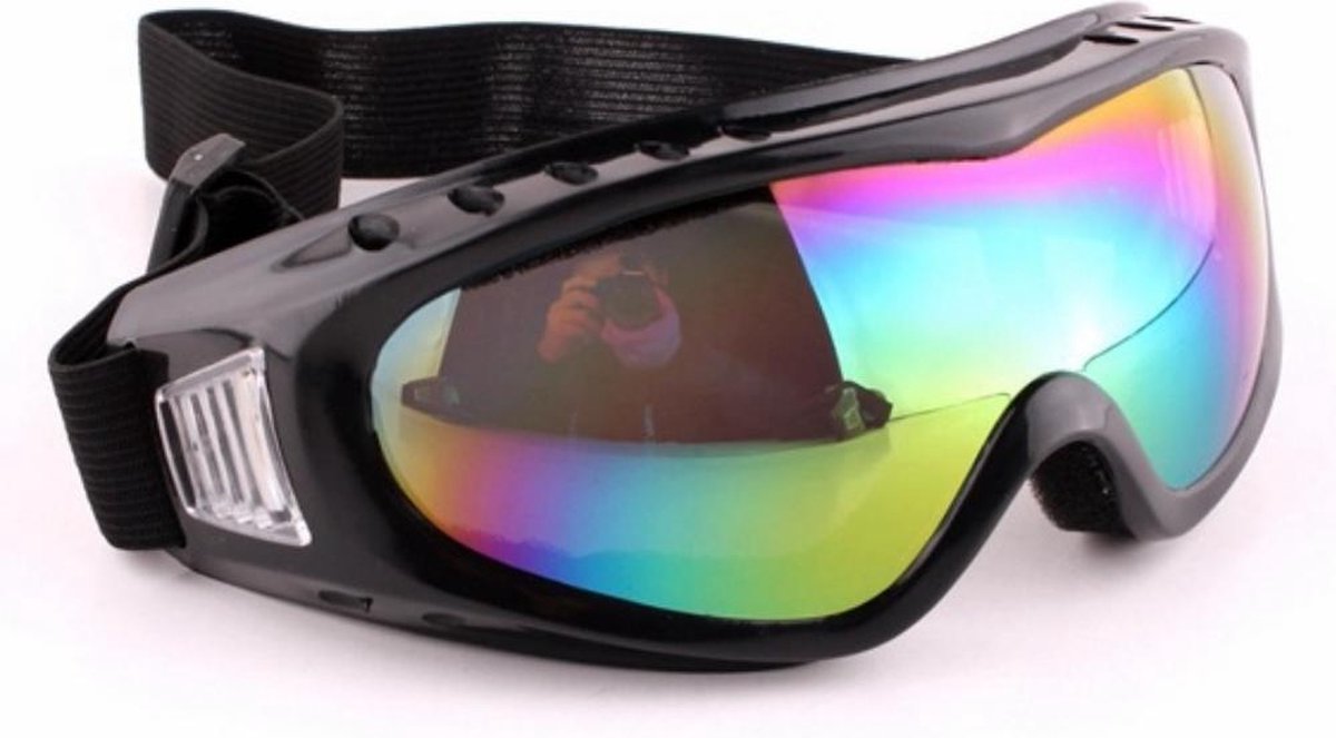 Skibril Kind - Kinder Skibril Ecostare - Multicolor - One Size Zwart - Unisex Pro Ski Bril - Junior Kids Skibril - Kinderskibril - Snowboard Bril - Pro Skribril