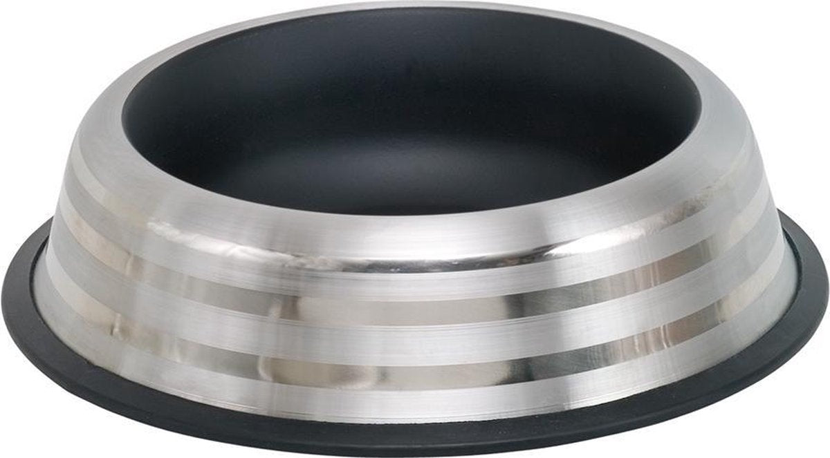 Nobby - eetbak - de stripe - rvs - rubbere onderkant - ø 29cm - 1