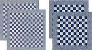 DDDDD Barbeque - 2x Theedoek & 2x Keukendoek - Blue