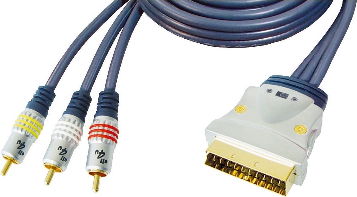 GR-Kabel PB-474 video kabel adapter 5 m SCART (21-pin) Zwart