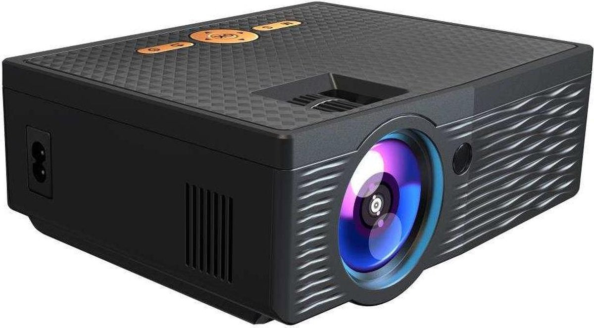 OhmyGoods Mini Beamer Zwart + Gratis HDMI kabel - 3D - HD Projector - Beamer 3200 Lumen