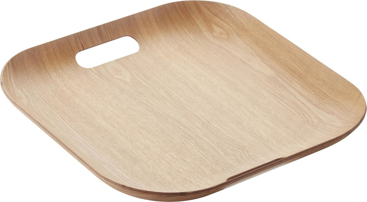 Point-Virgule Dienblad - Met Handgrepen - Vierkant - Houtkleur - 39 x 39cm