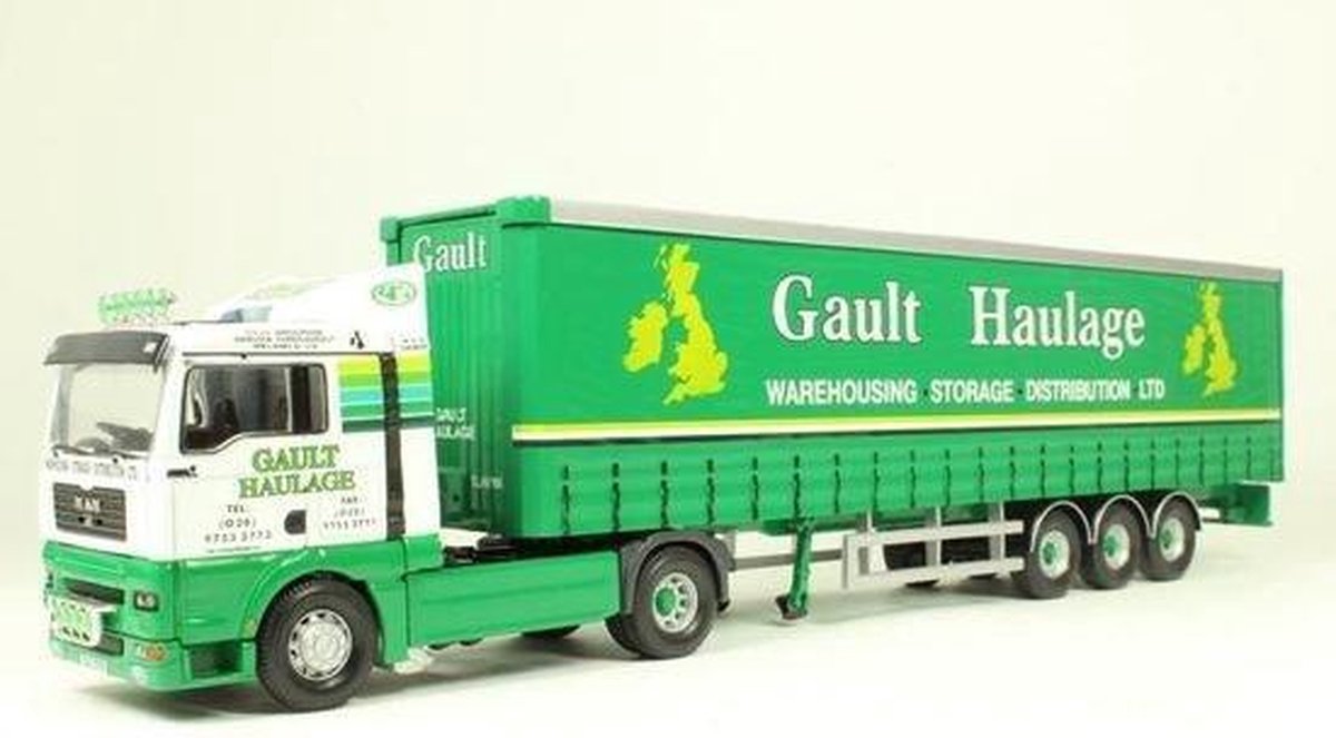 MAN TGA 4x2 + Curtainside Semitrailer 'Gault Haulage' - 1:50 - Corgi