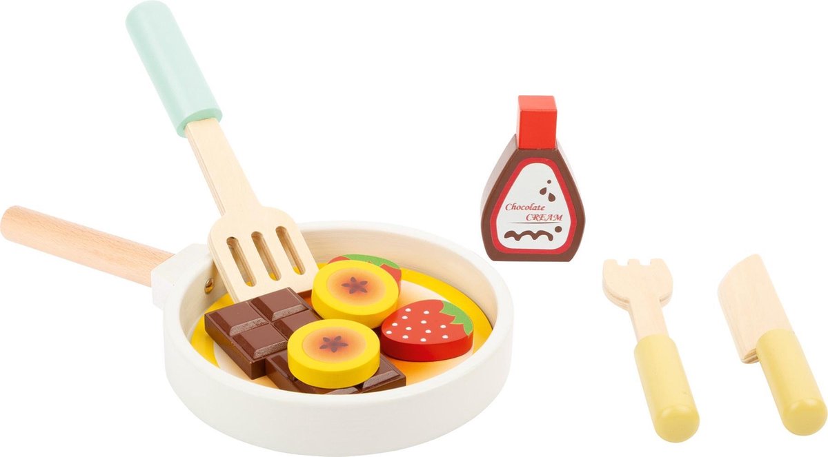 Small Foot Speelgoedeten Pannenkoeken Hout Junior 7-delig