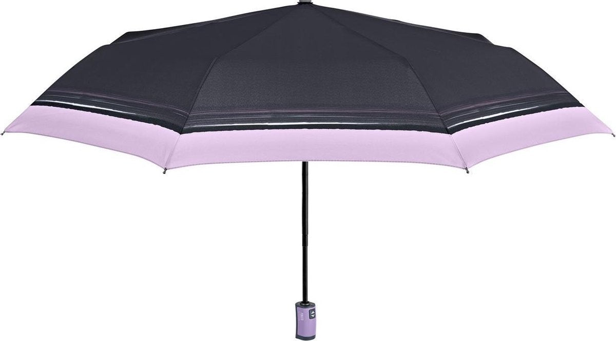 Perletti Mini-paraplu Dames Auto. 98 Cm Microfiber Paars