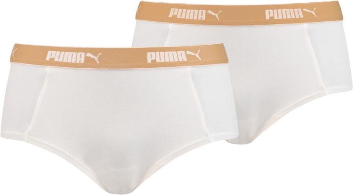 Puma Mesh Mini Short White/gold 2-pack Hang-S