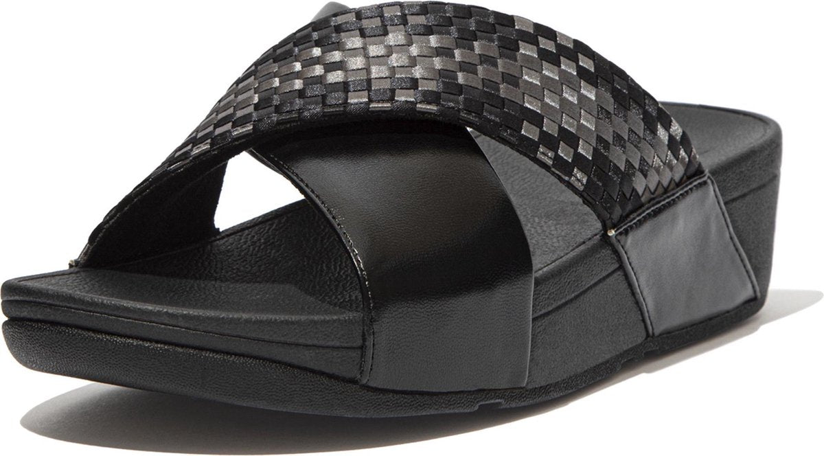 FitFlop  Vrouwen   Slippers / Damesschoenen Lulu silky weave - Zwart - Maat 37