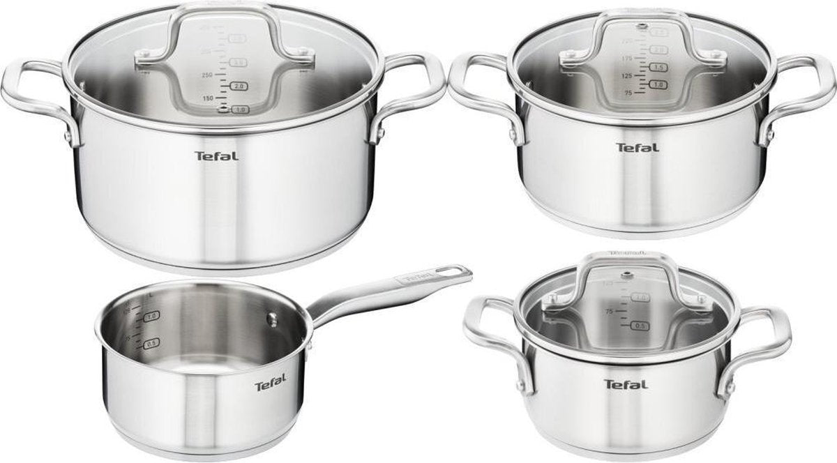 Tefal Virtuoso Pannenset 4-delig - 2 x Ø 16 cm + Ø  20 cm + Ø 24 cm