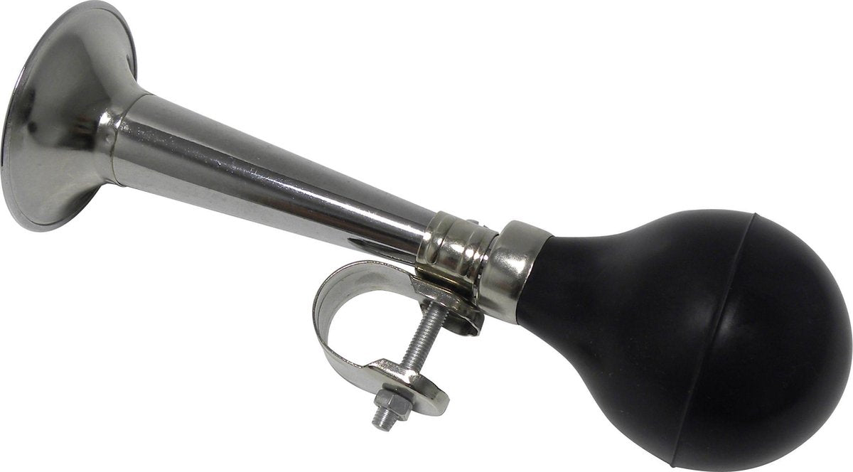 Dresco Fietstoeter - Chroom - Zwart