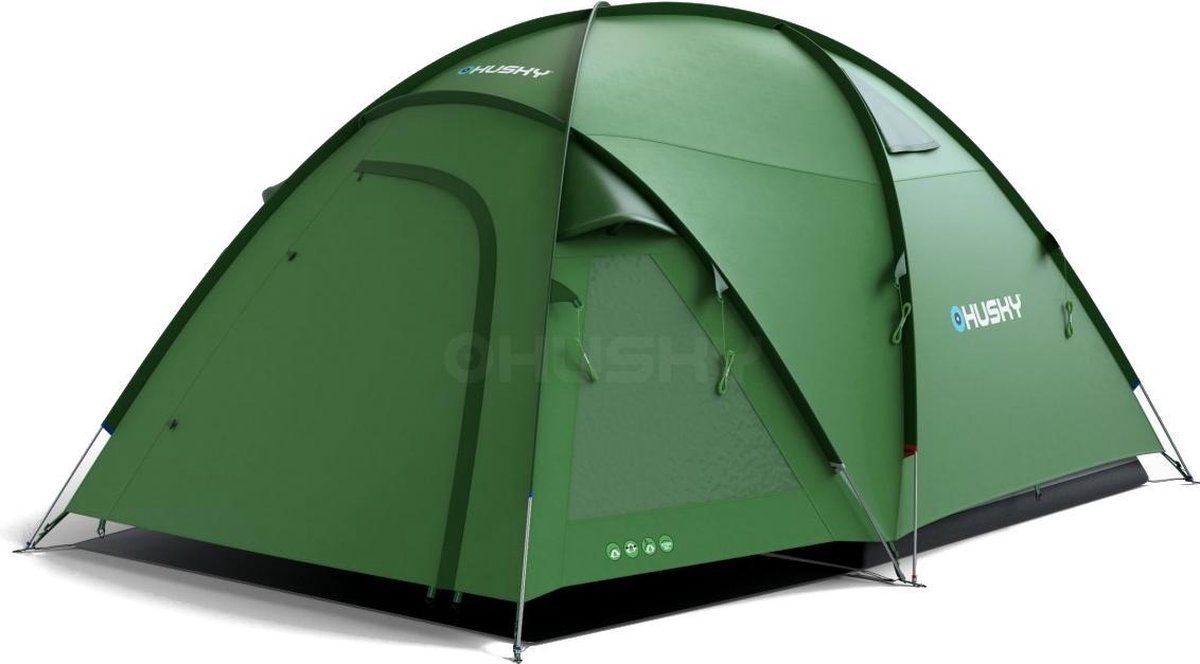 Husky Familietent Bigless  420 Cm Polyester - Groen - 5 Persoons