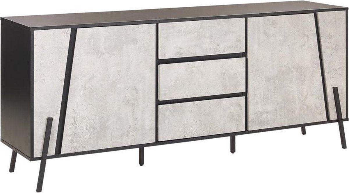 Beliani BLACKPOOL - Dressoir - grijs - spaanplaat