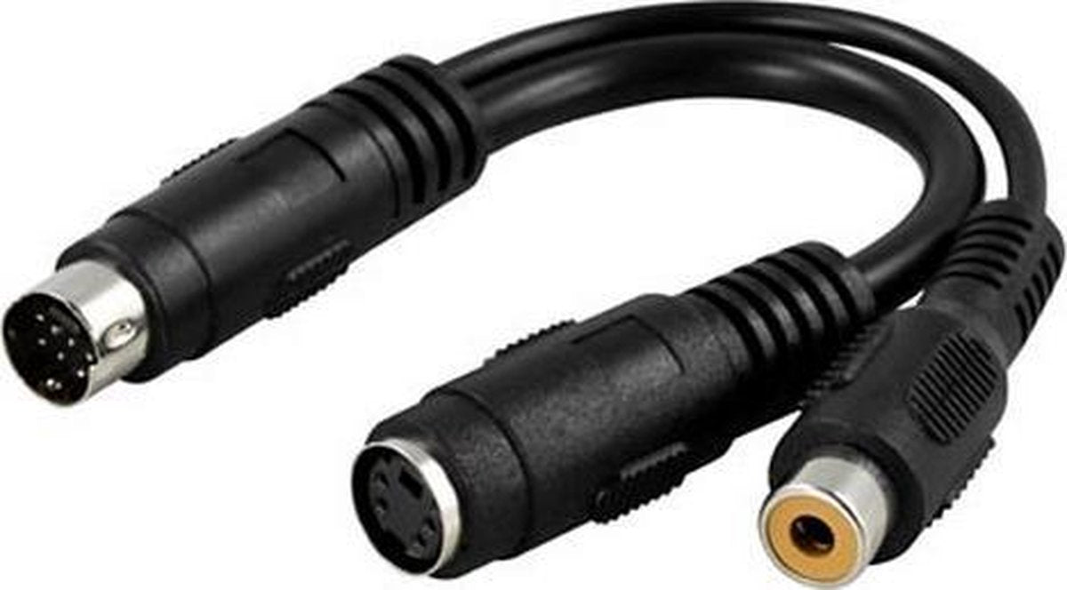 DELTACO AA-20 miniDIN 7-pin miniDIN 4-pin  kabeladapter/verloopstukje