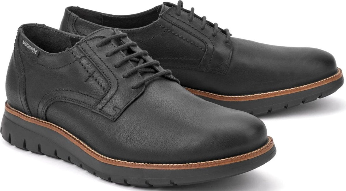 Mephisto BRETT heren veterschoen - zwart - maat 40