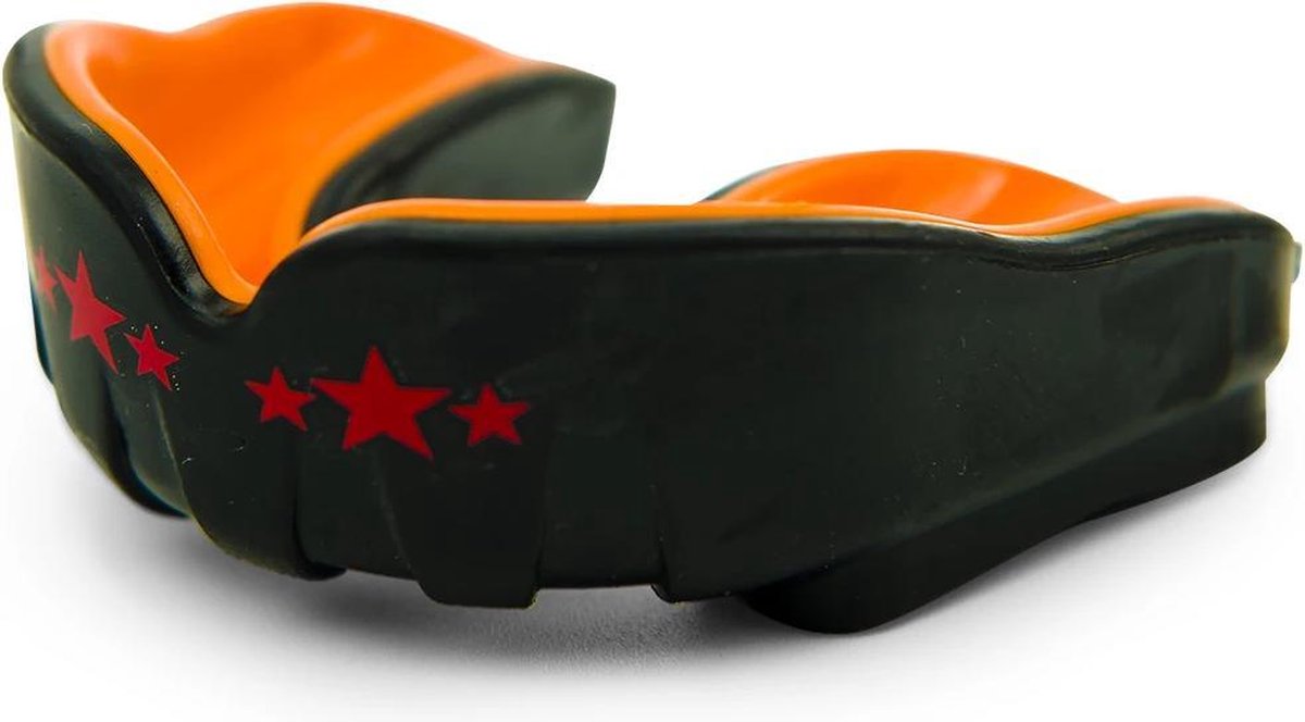 Yokkao Muay Thai Gebitsbeschermer - zwart en oranje - adult 12+
