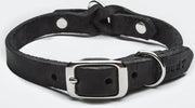 Lederen Halsband Riverside Zwart (Large)