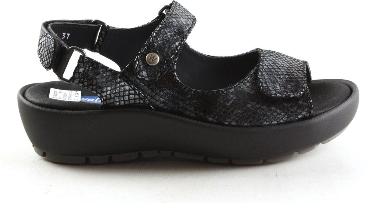 Dames Sandalen Wolky 0332598-000 Rio Retro Zwart - Maat 41