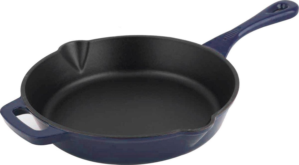 Alpen Gietijzeren Braadpan 26 cm - blauw 079673 Carl Schmidt Sohn