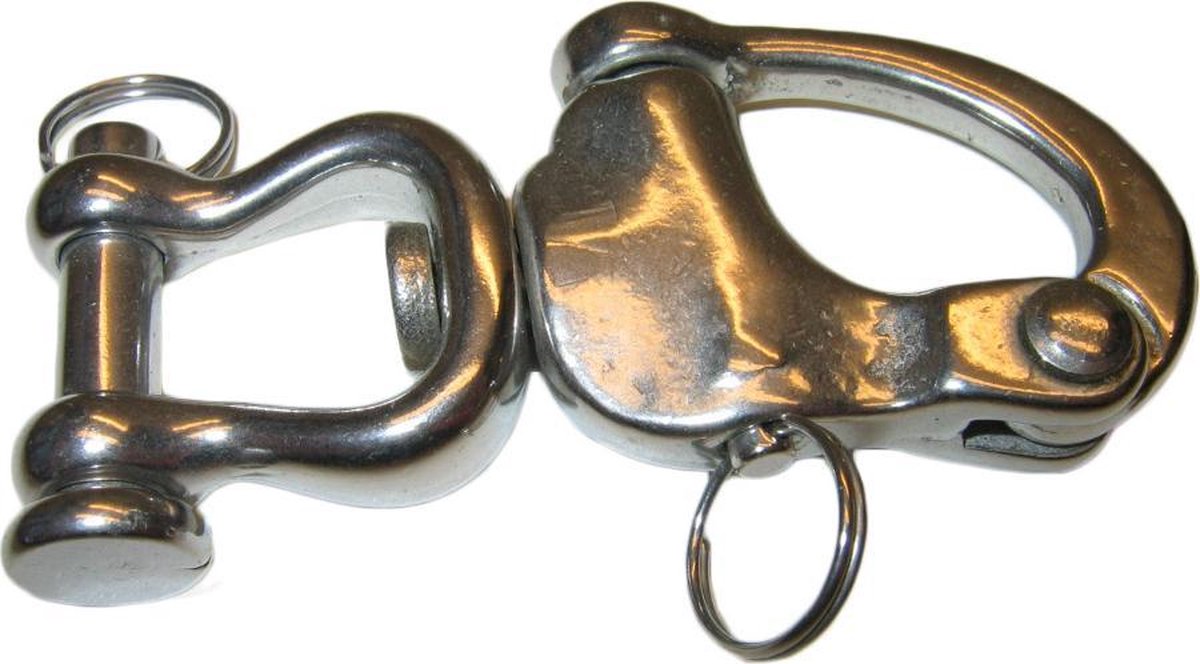 Paniek - Paarden Sluiting - RVS - Groot - 128mm - Paardentrailer - Paardenaanhangwagen - Aanhanger
