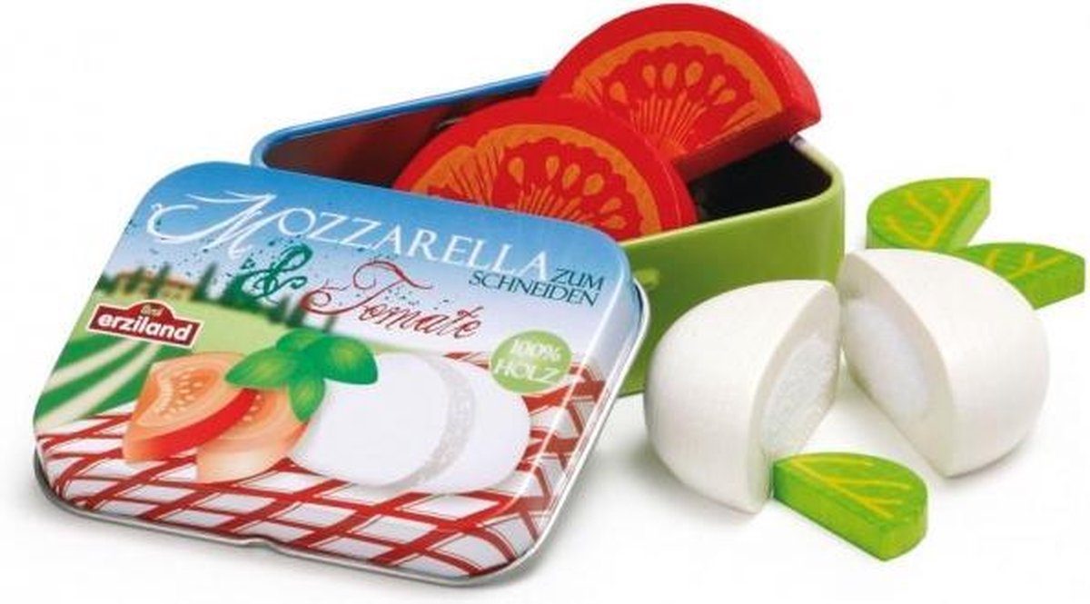 Erzi blikje met mozzarella