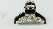 Haarklem mini smal zwart strass