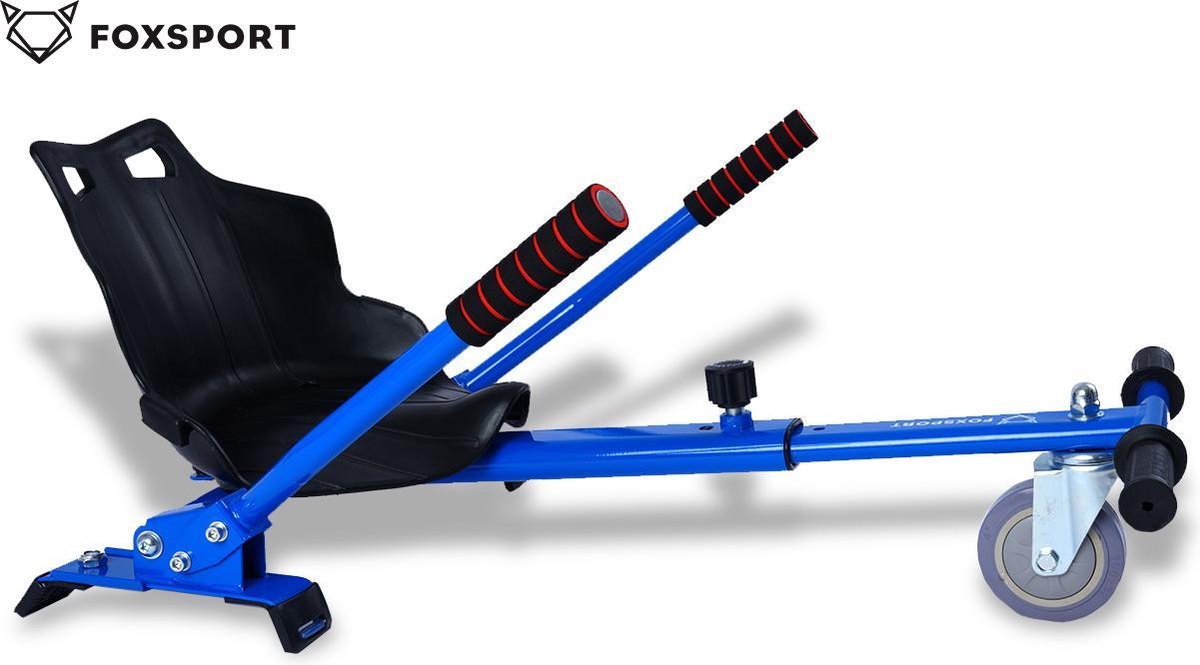 FOXSPORT Premium Universal Hoverkart voor alle typen Hoverboard 6.5 / 8.5 / 10 inch. |Premium hoverboard-stoel Verstelbare lengte voor volwassenen en kinderen van alle leeftijden.