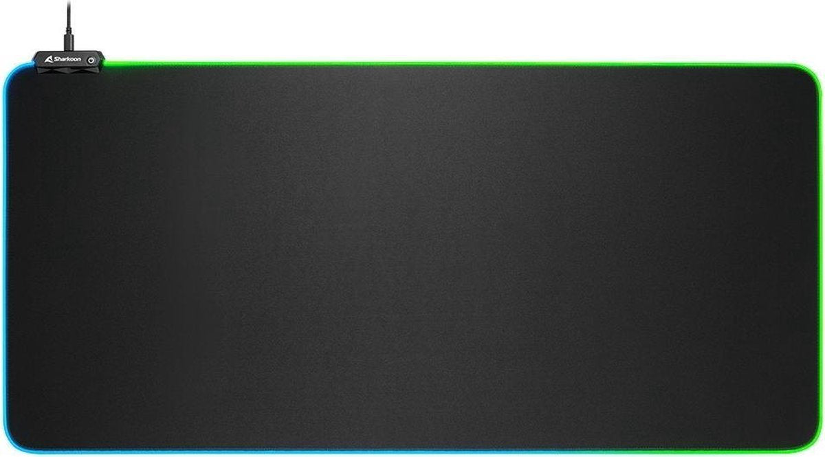 Sharkoon 1337 RGB V2 Gaming Mat Zwart Game-muismat