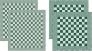 DDDDD Barbeque - 2x Theedoek & 2x Keukendoek - Green