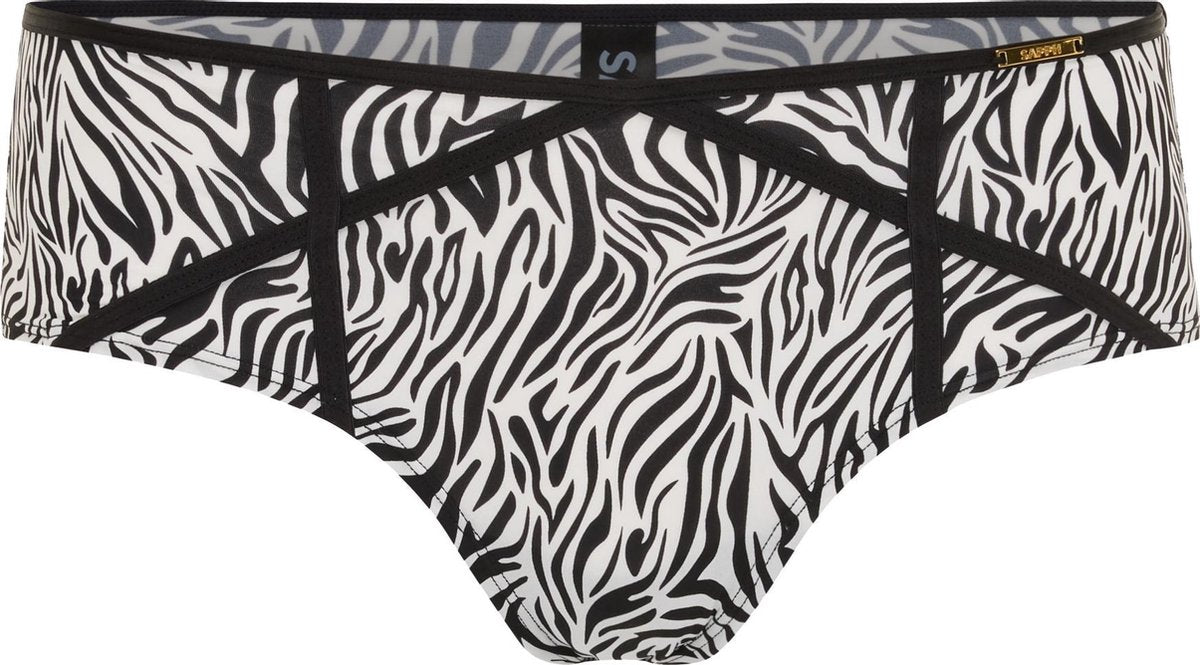 Sapph Mistress Short Dames Zebra Print-M