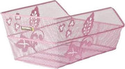 Basil Cento Flower Fietsmand - Achter - Staal - Roze