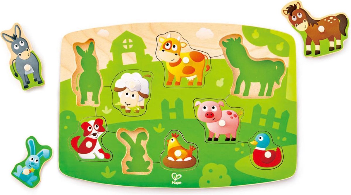 Hape Boerderij Vormenpuzzel