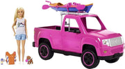 Barbie Camping Fun Pick-Up met Pop + Accessoires