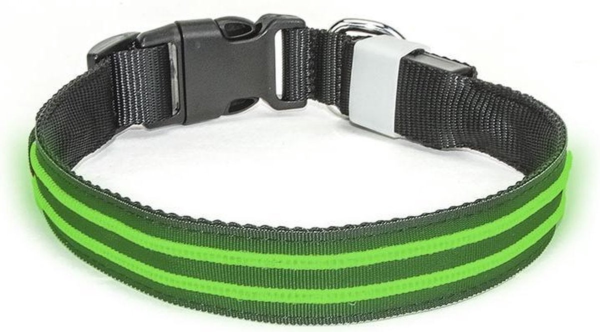 LED Halsband Waterproof Groen 35-40cm PX1+ Hilox