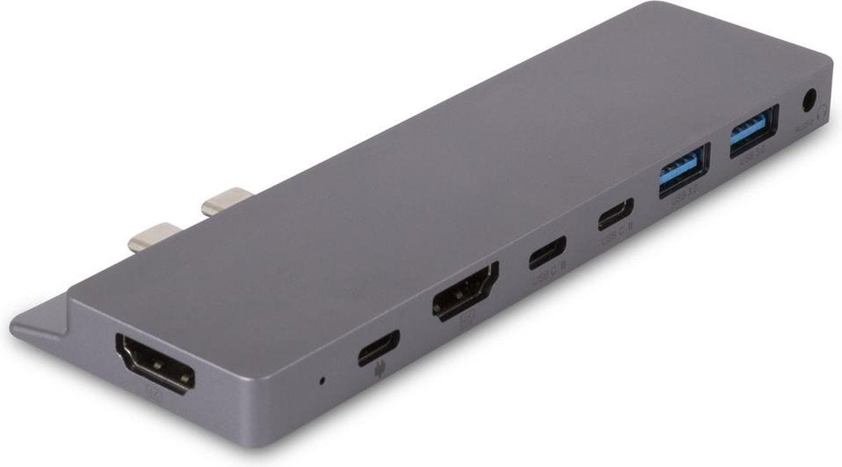 SBVR DS66 | 8 in 2 USB-C Macbook Adapter| 2* HDMI 4K Screen Extender en Thunderbolt 3