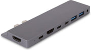 SBVR DS66 | 8 in 2 USB-C Macbook Adapter| 2* HDMI 4K Screen Extender en Thunderbolt 3
