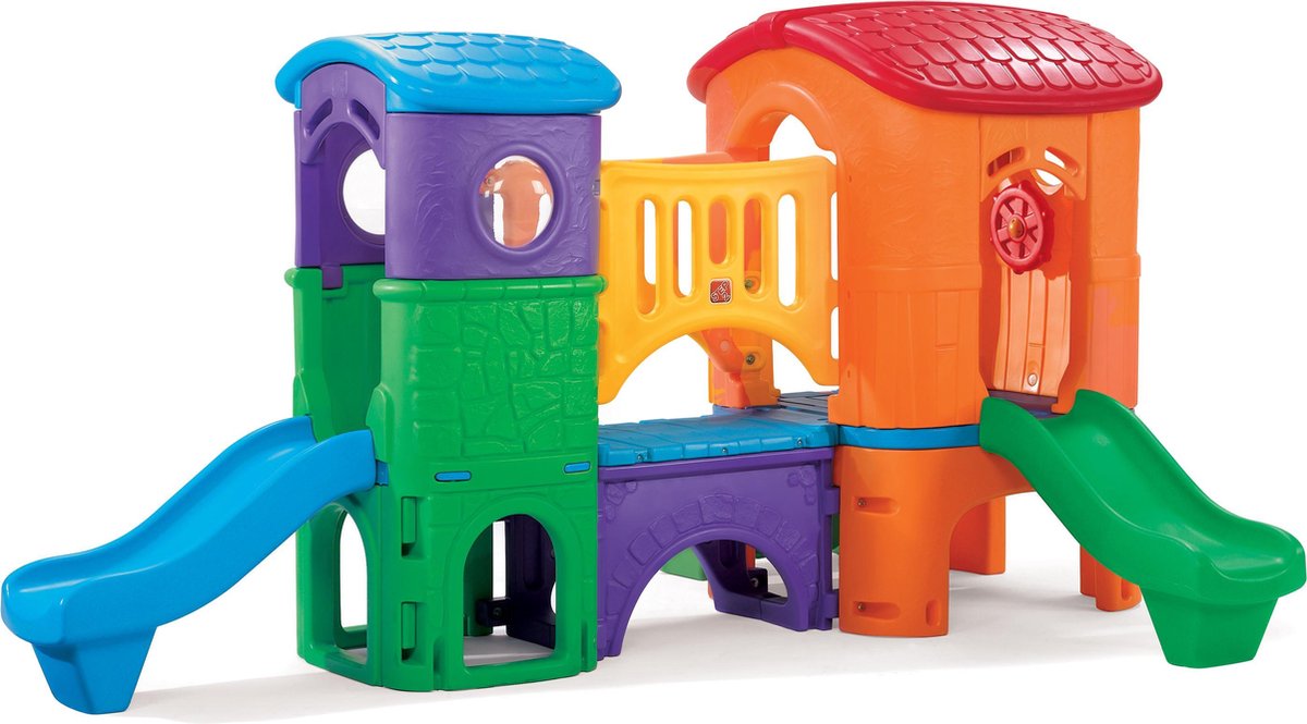 Step2 Clubhouse Climber - 2 glijbanen - Klimladder - Uitkijktoren - kruiptunnel