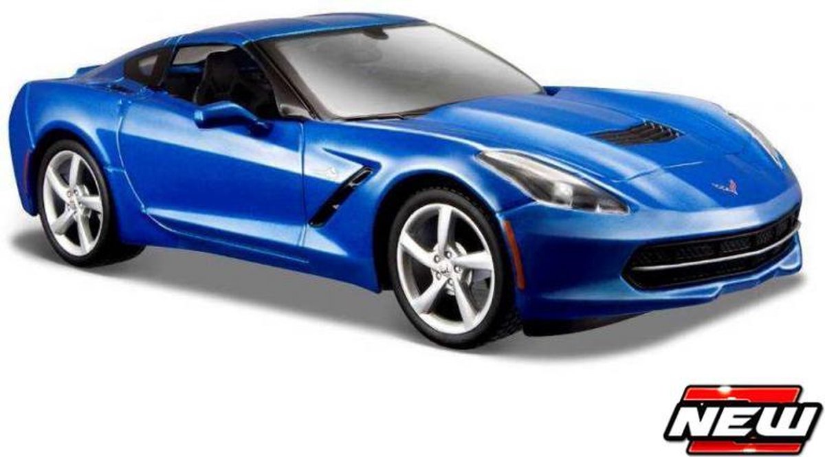 Maisto CHEVROLET CORVETTE STINGRAY COUPE 2014 1:24 - blauw