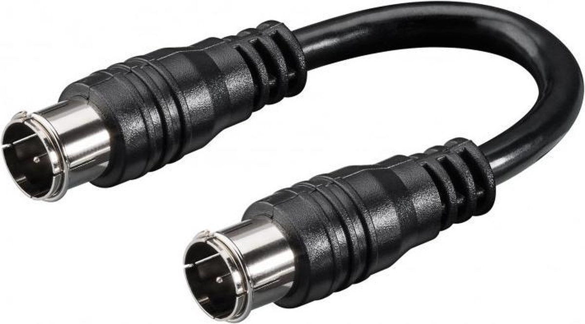 OKS Coaxkabel met Quick F-connectoren - zwart - 0