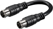 OKS Coaxkabel met Quick F-connectoren - zwart - 0