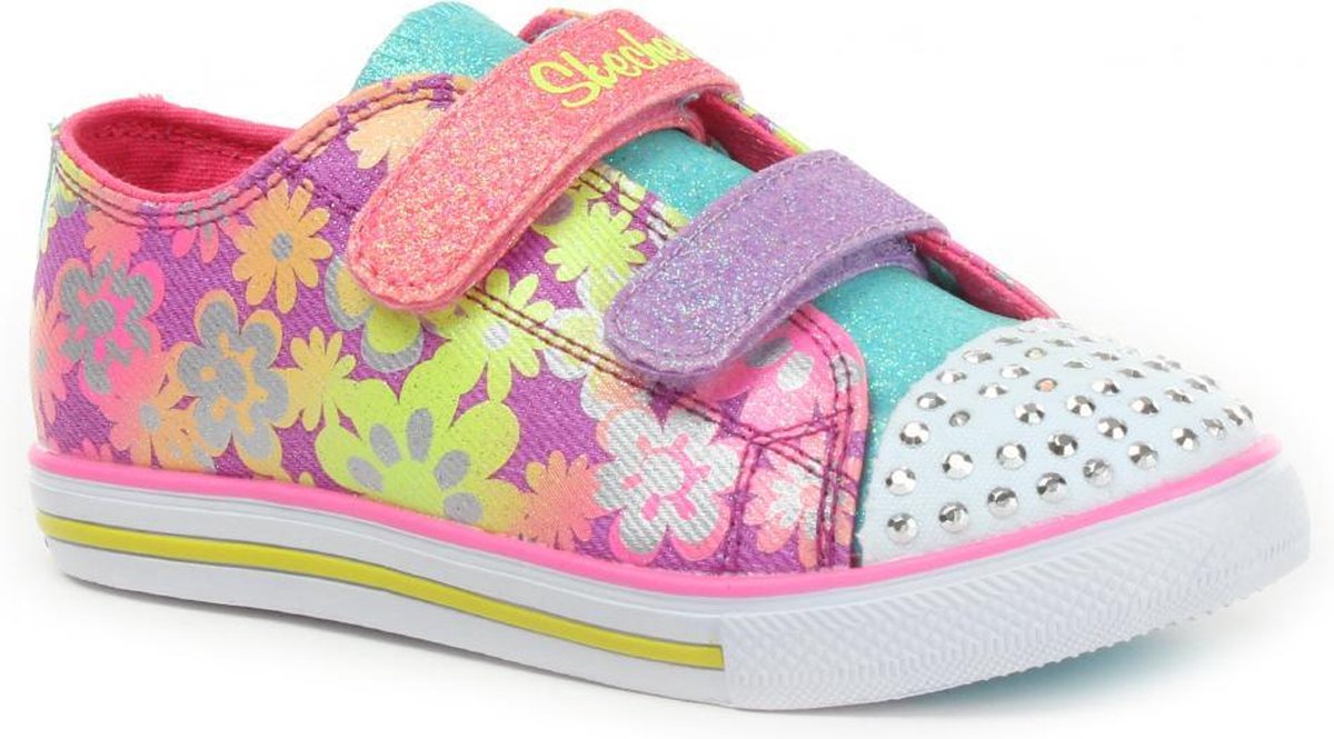 Skechers - Skec M.Canvas Mode 10480n - Vrije Tijd - Meisjes - Roze - Multi - Prmt